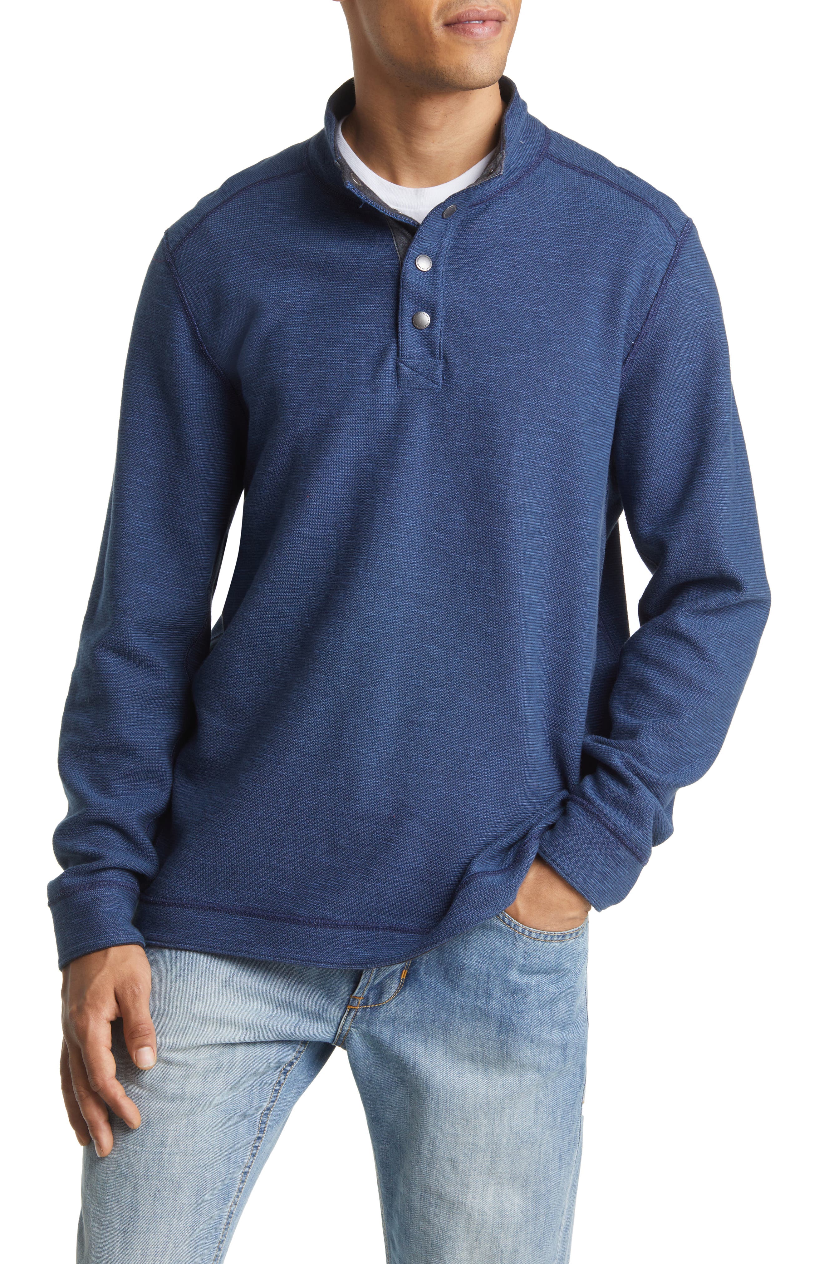 Tommy Bahama Fliprider Reversible Quarter Snap Pullover Nordstromrack
