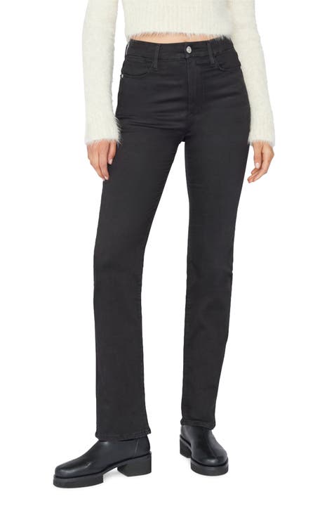 Womens Black Straight Leg Jeans Nordstrom