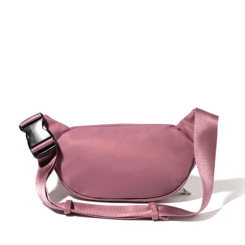 Baggallini On The Go Belt Bag Waist Pack In Mauve Twill