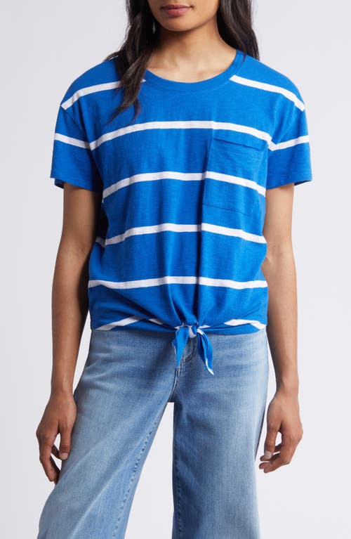 caslon(r) Crewneck Tie Front T-Shirt at Nordstrom,