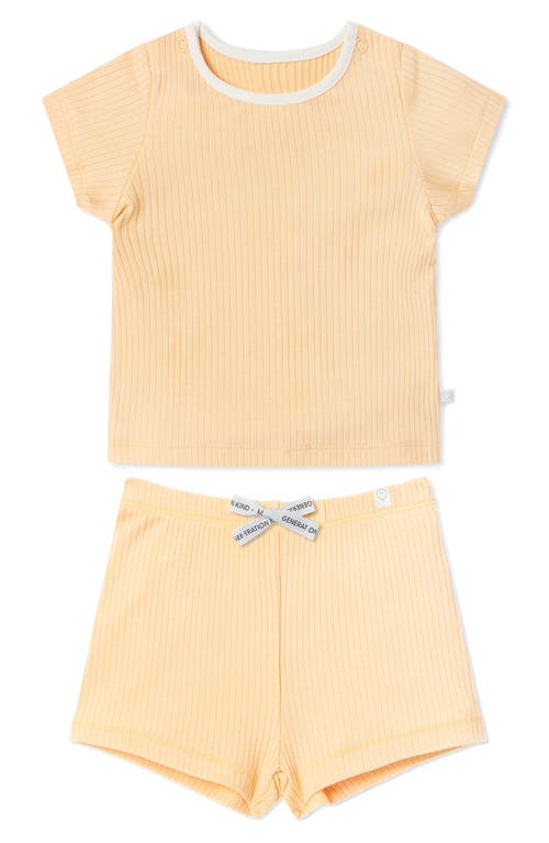 MORI Fitted Two-Piece Rib Short Pajamas in at Nordstrom