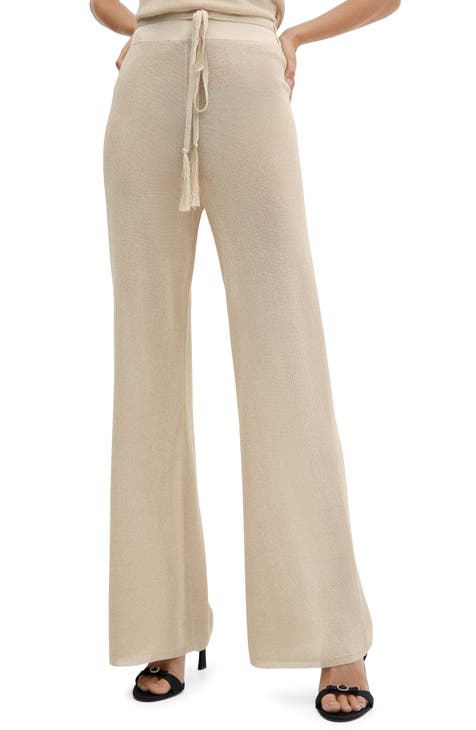 Buy W Gold Regular Cotton Flex Woven Designer Women's Pants