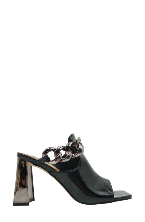 Ninety Union Ryder Open Toe Pump In Black Patent