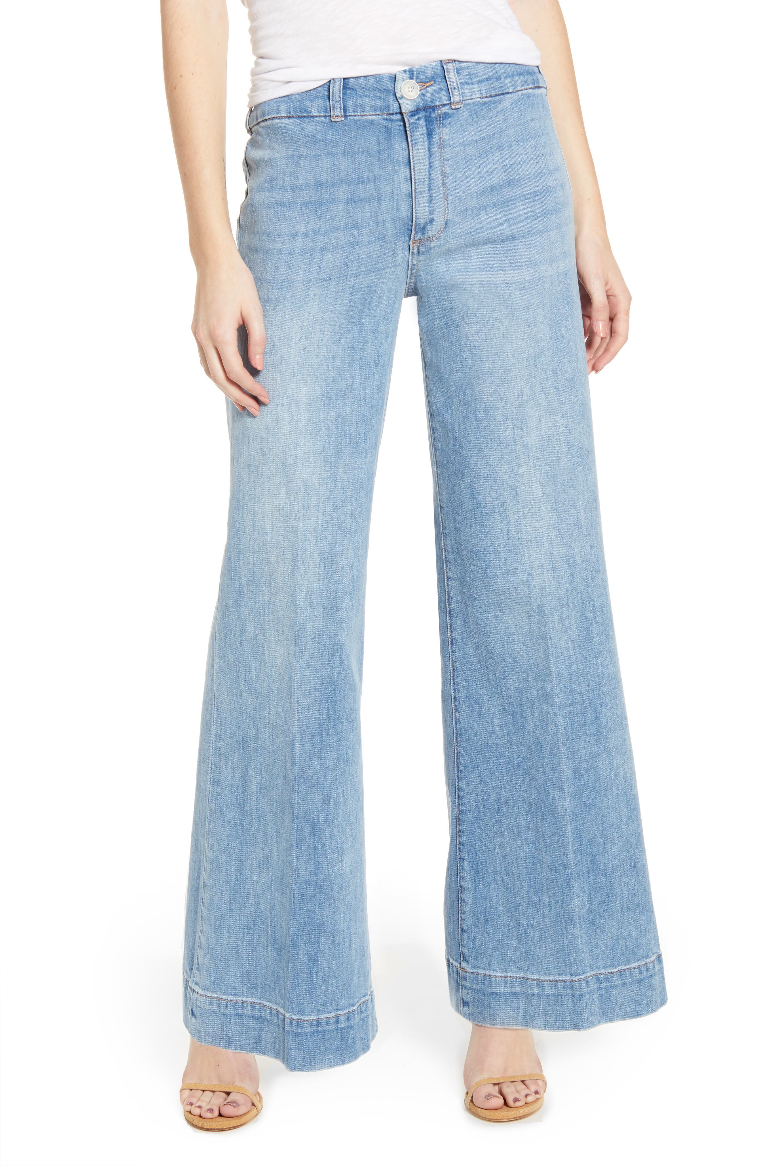 paige sutton wide leg jeans