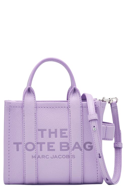 Shop Marc Jacobs The Leather Crossbody Tote Bag In Wisteria