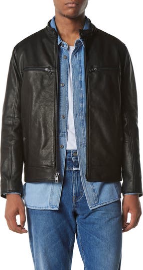 Andrew marc bakers 2025 calfskin leather jacket