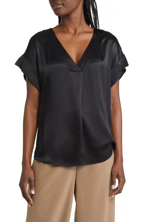 Nala Satin V-Neck Top