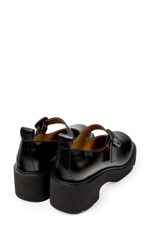 Camper Round Head Mary Jane High Heels In Black