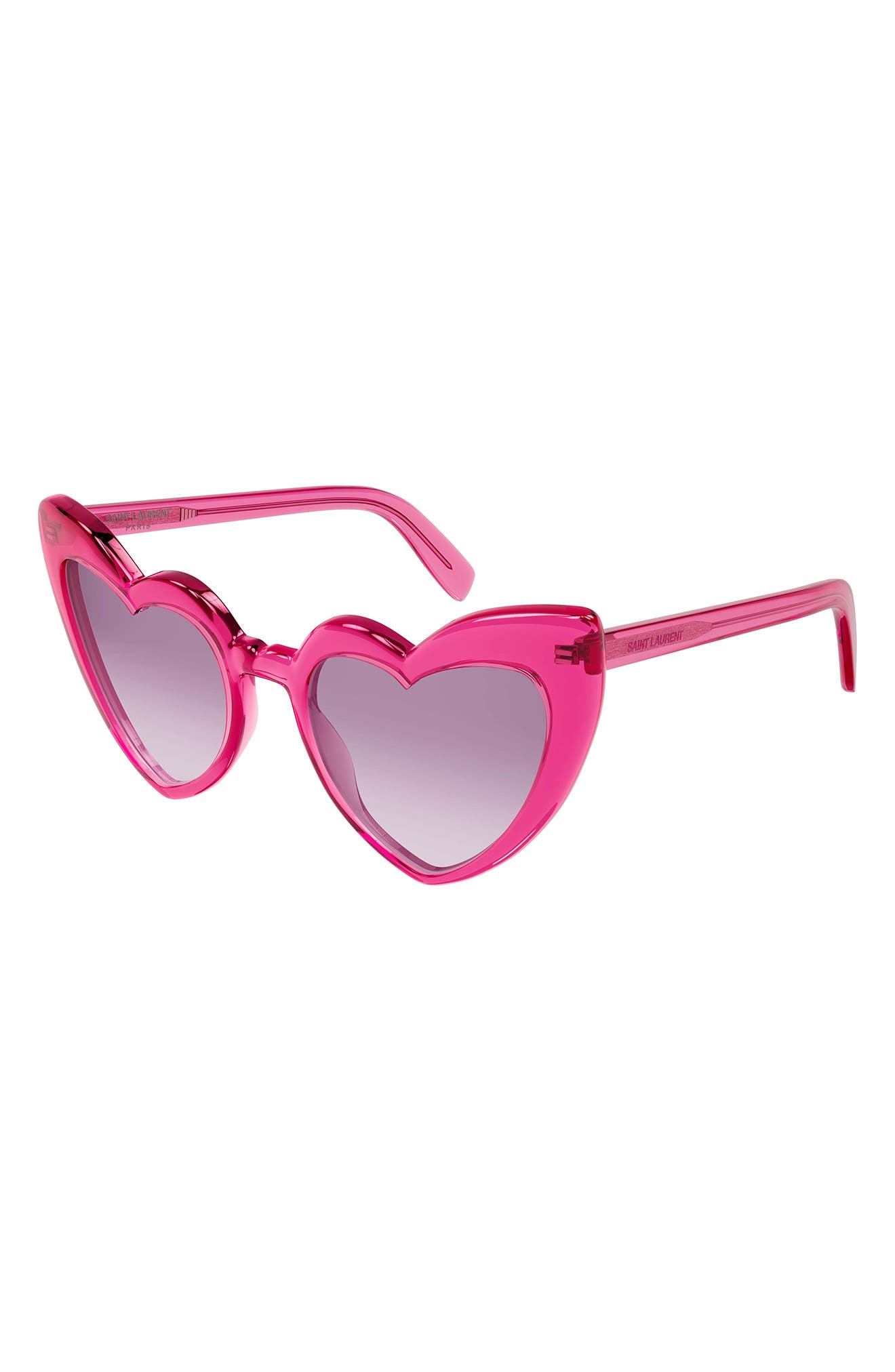 ysl heart sunglasses pink