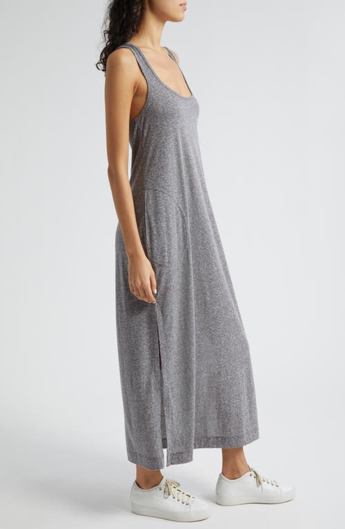 Shop Atm Anthony Thomas Melillo Snow Heather Cotton Blend Jersey Maxi Dress In Heather Grey