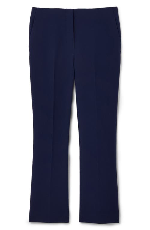 Club Monaco Crop Kick Flare Pants In Navy/bleu Marine