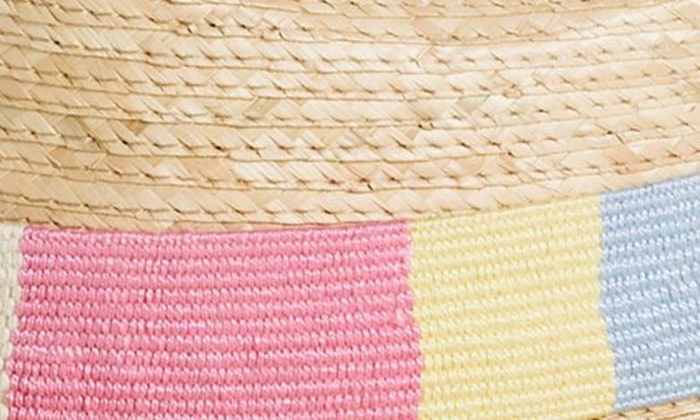 Shop Sunshine Tienda Berta Palm Straw Hat In Pastel