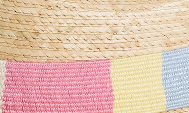 Sunshine Tienda Berta Palm Straw Hat In Pastel