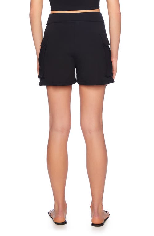 Shop Susana Monaco Cargo Shorts In Black