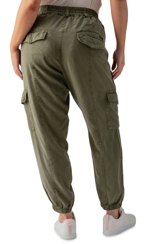 Shop Sanctuary Relaxed Rebel Cargo Joggers In Burnt Olive