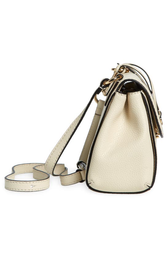 Shop Marc Jacobs Mini Boho Grind Leather Shoulder Bag In Marshmallow