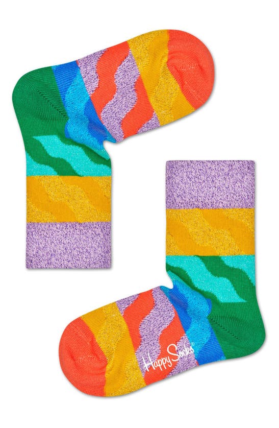 Shop Happy Socks Kids' Assorted 3-pack Pride Socks Gift Box In Bright Combo Multi