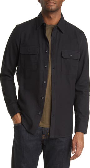 Treasure & Bond Grindle Trim Fit Flannel Button-Down Shirt