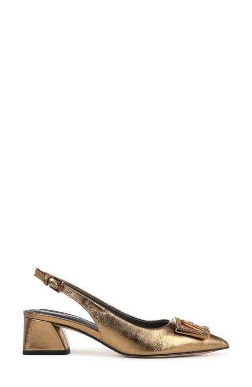 Shop Franco Sarto Racer Slingback Pointed Toe Pump In Bronze