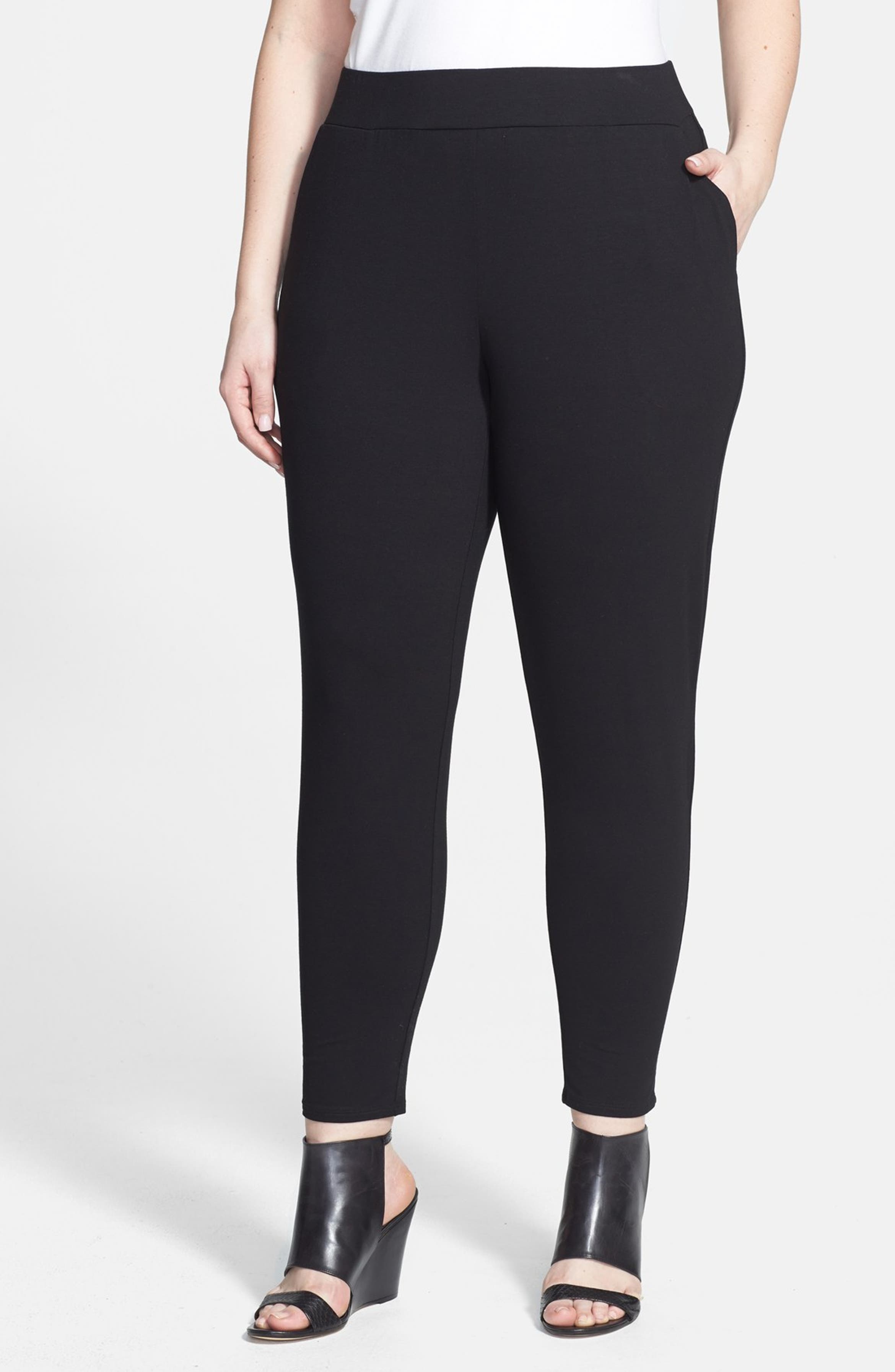 Eileen Fisher Slouchy Slim Ankle Pants (Plus Size) | Nordstrom