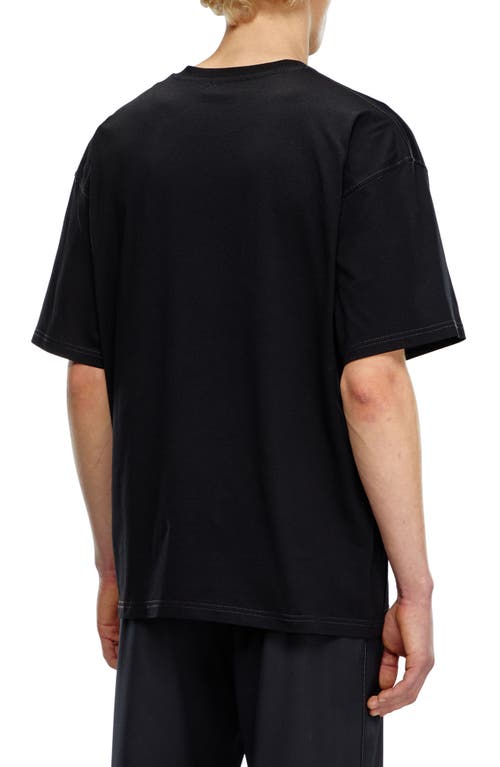 Shop Diesel ® T-boxt-k4 Graphic T-shirt In Black