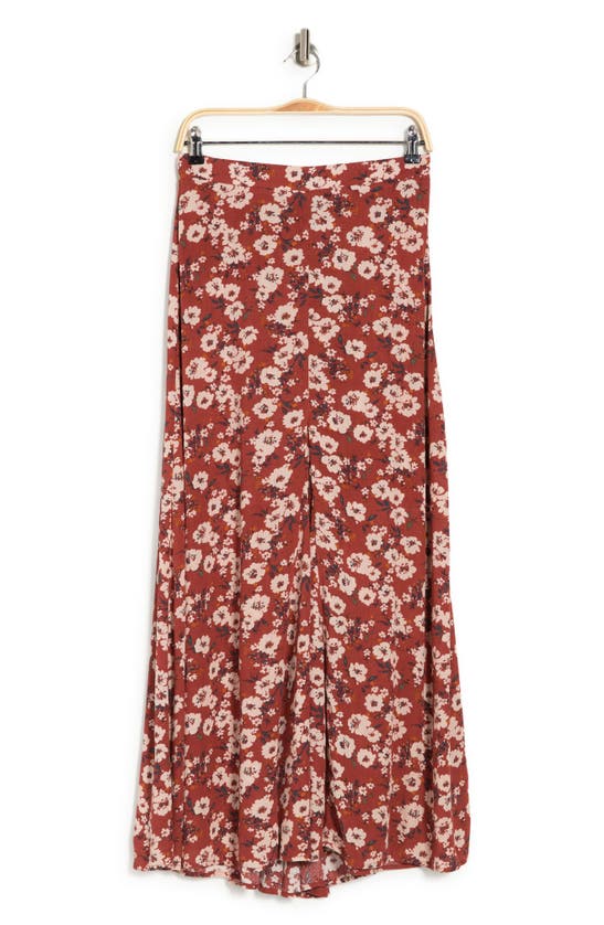 Bobeau Godet Maxi Skirt In Picante Floral ModeSens