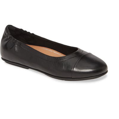 Fitflop Allegro Cap Toe Ballet Flat, Black