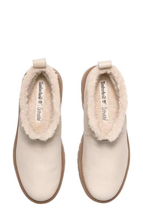 Timberland Stone Street Faux Fur Lined Bootie In Natural Nubuck
