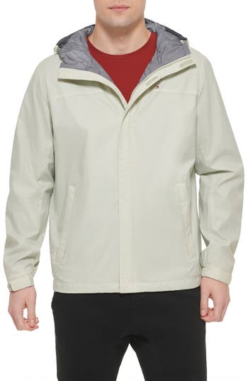TOMMY HILFIGER TOMMY HILFIGER HOODED RAIN SLICKER JACKET