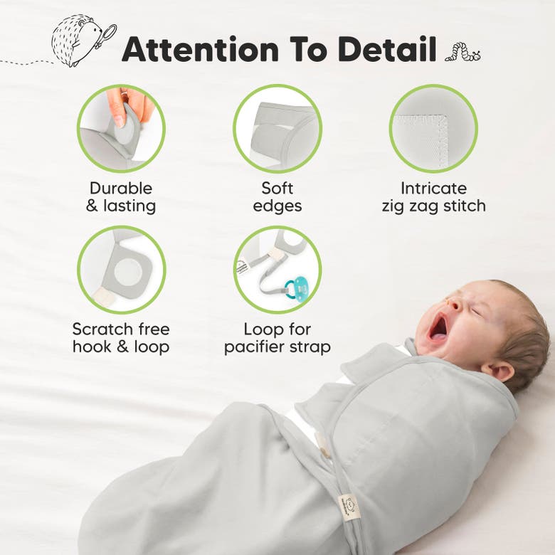 Shop Keababies 3-pack Soothe Swaddle Wraps In Sage