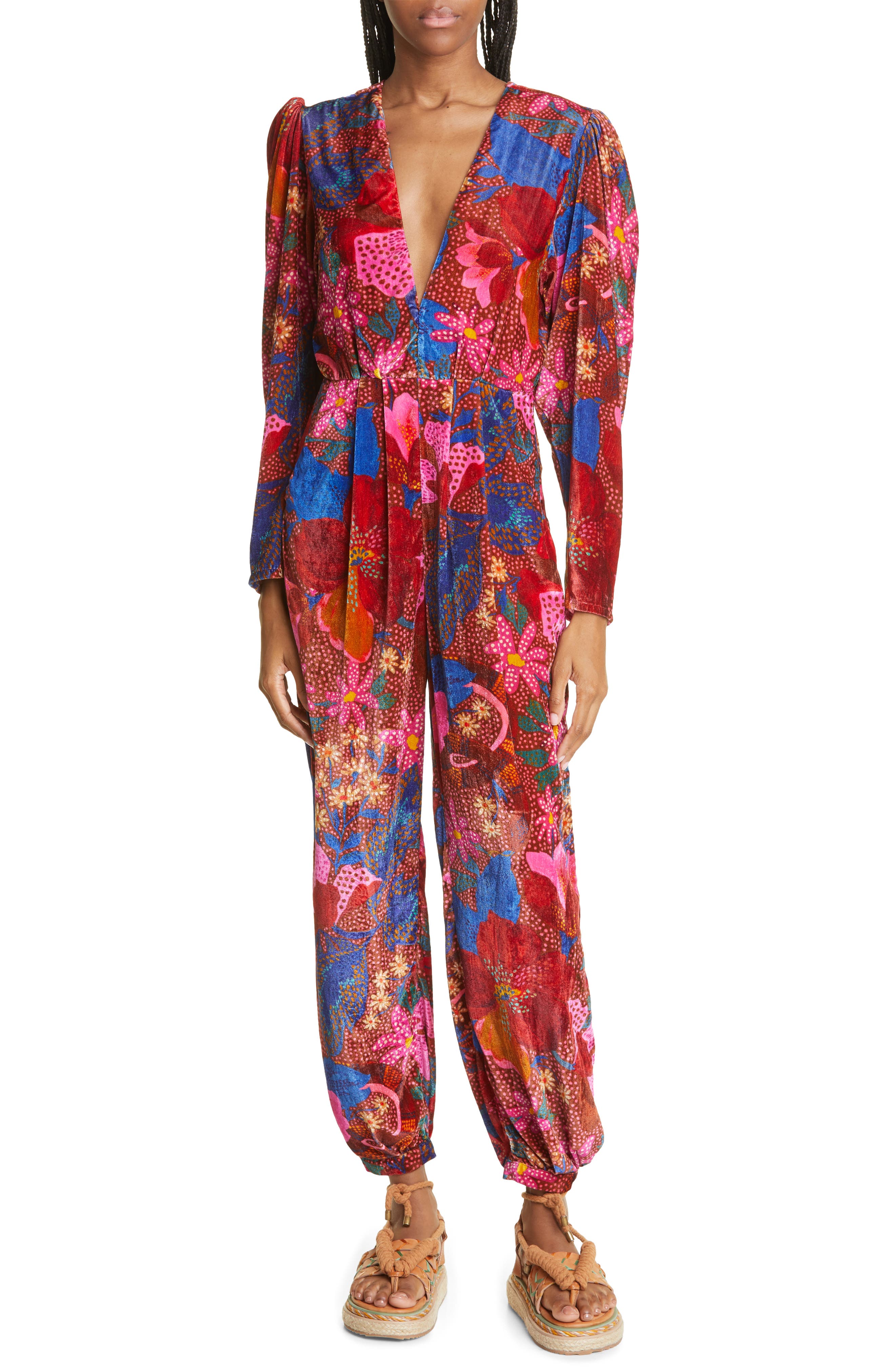 long floral jumpsuit