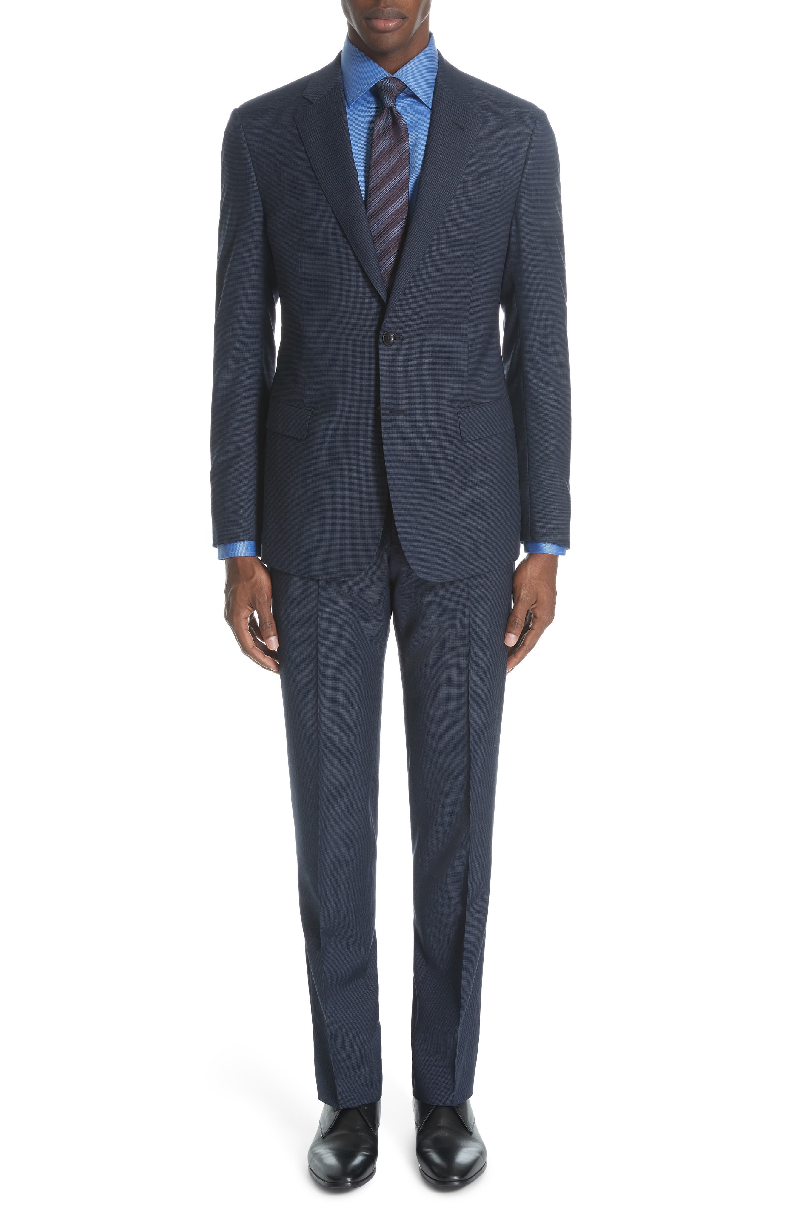 Armani Classic Fit Solid Wool Suit Nordstrom