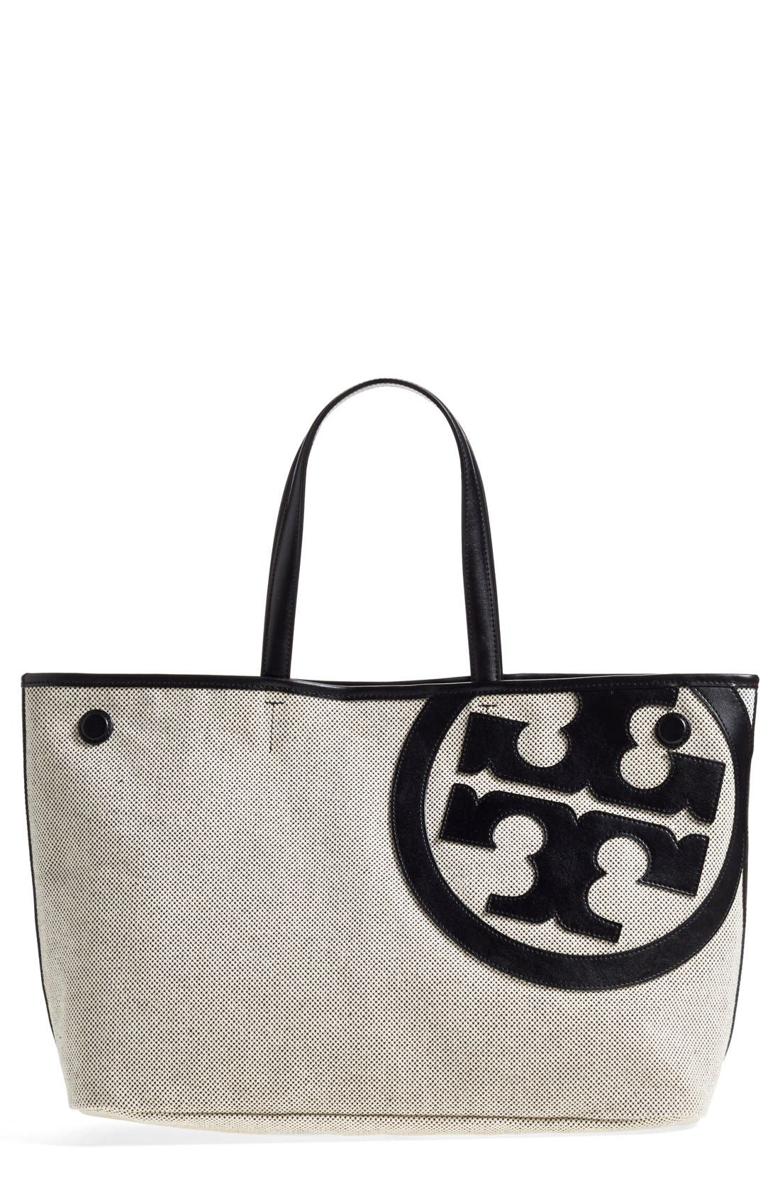 tory burch logo tote