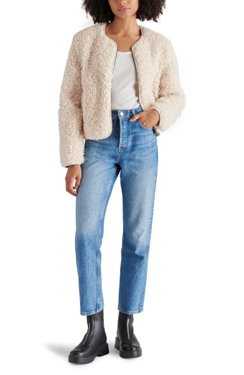 Steve Madden Teddy Jacket In Ivory