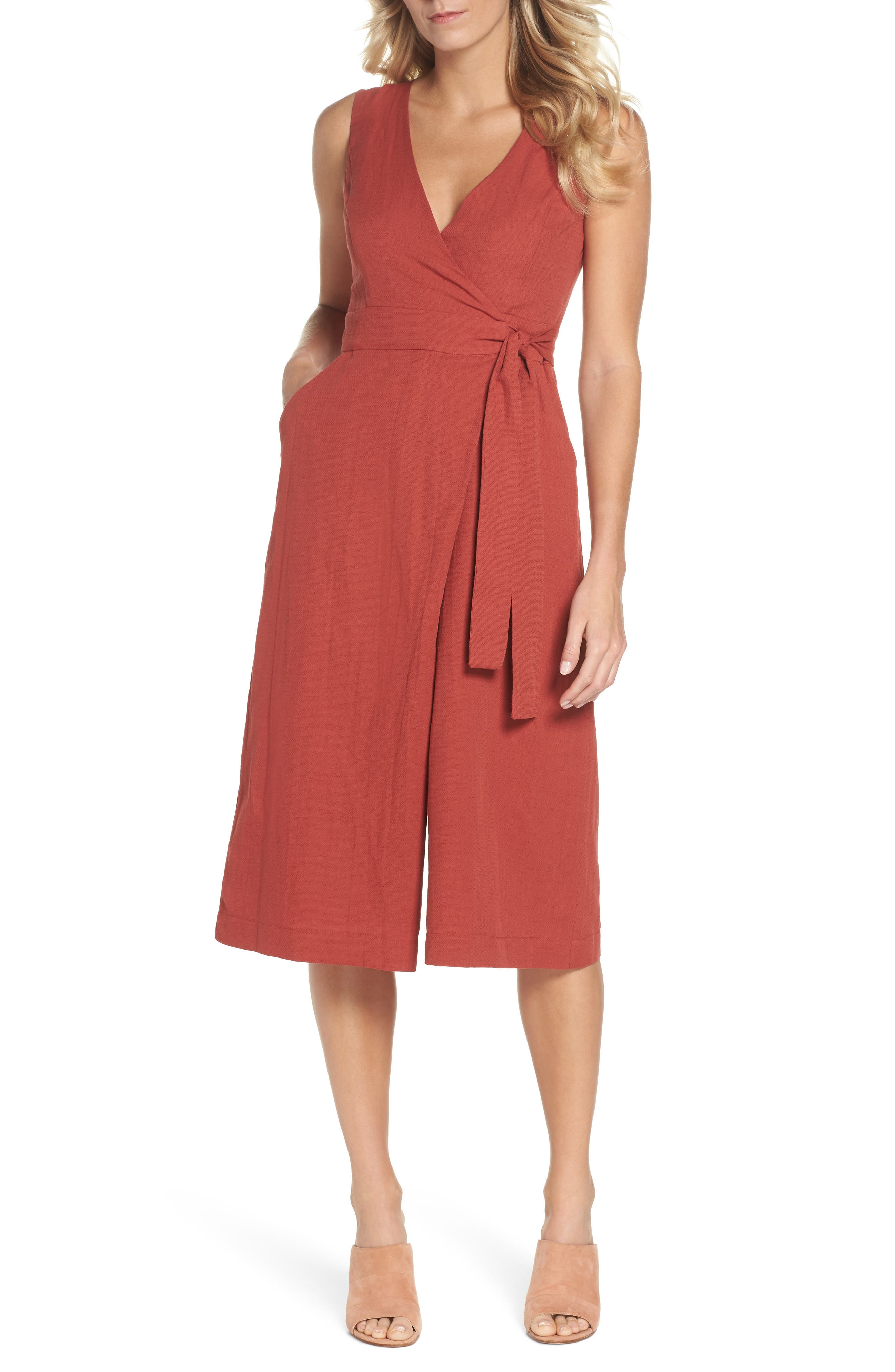 cotton culotte jumpsuit