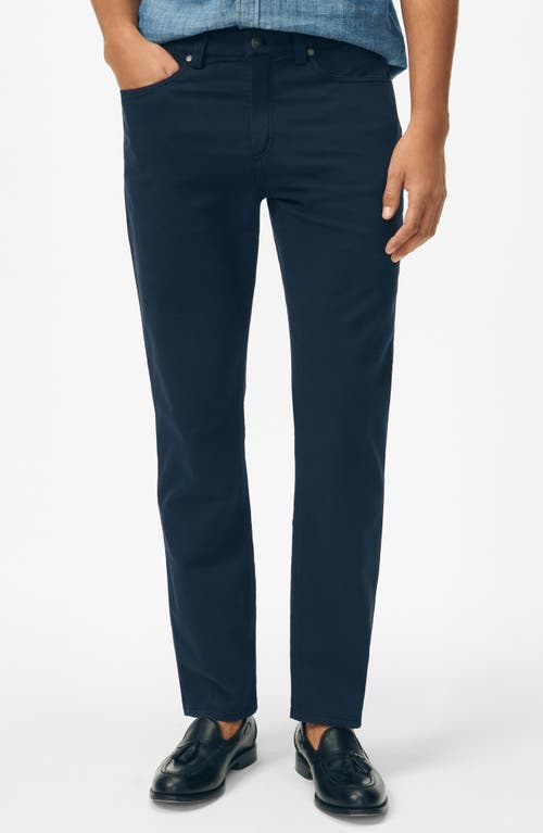 Shop Brooks Brothers The Richmond Five-pocket Straight Leg Pants In Navy