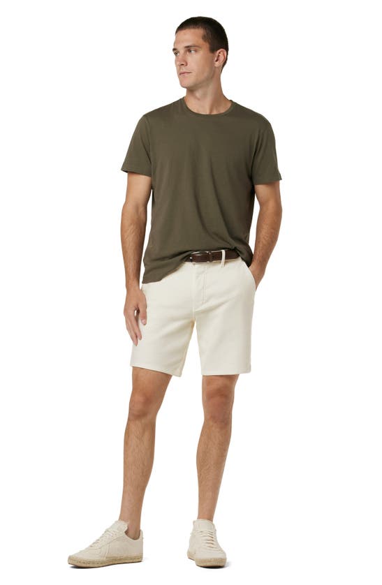 Joe's The Airsoft Slim Straight Leg Terry Chino Shorts In Chalk