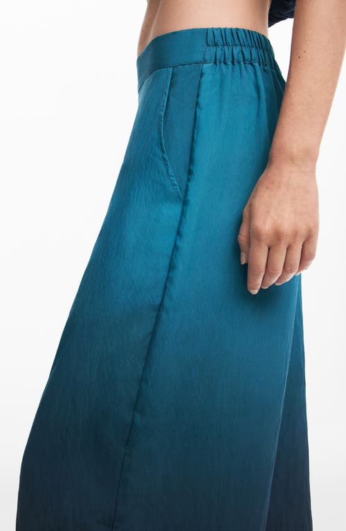 Desigual Loose Gradient Trousers In Green