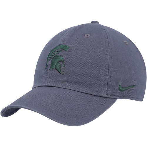 Men's Nike Gray Michigan State Spartans Hertiage86 Adjustable Hat