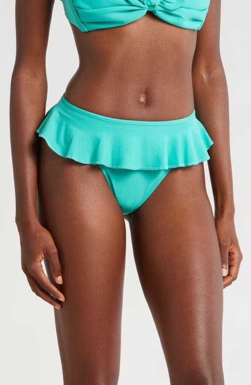 MONTCE Tamarindo Ruffle Bikini Bottoms in Teal 