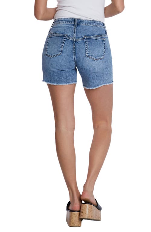 Shop Hint Of Blu Cutoff Denim Shorts In Coastal Blue