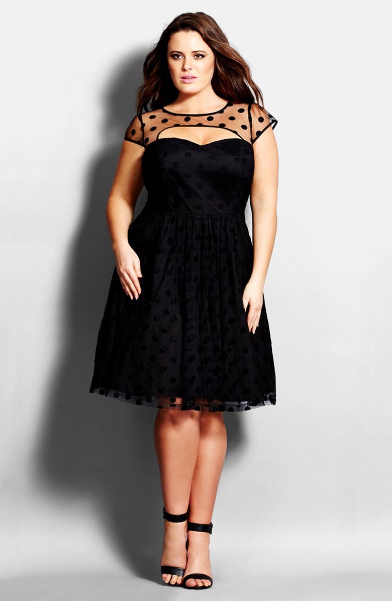 City Chic 'Sweet Spot' Cocktail Dress (Plus Size) | Nordstrom