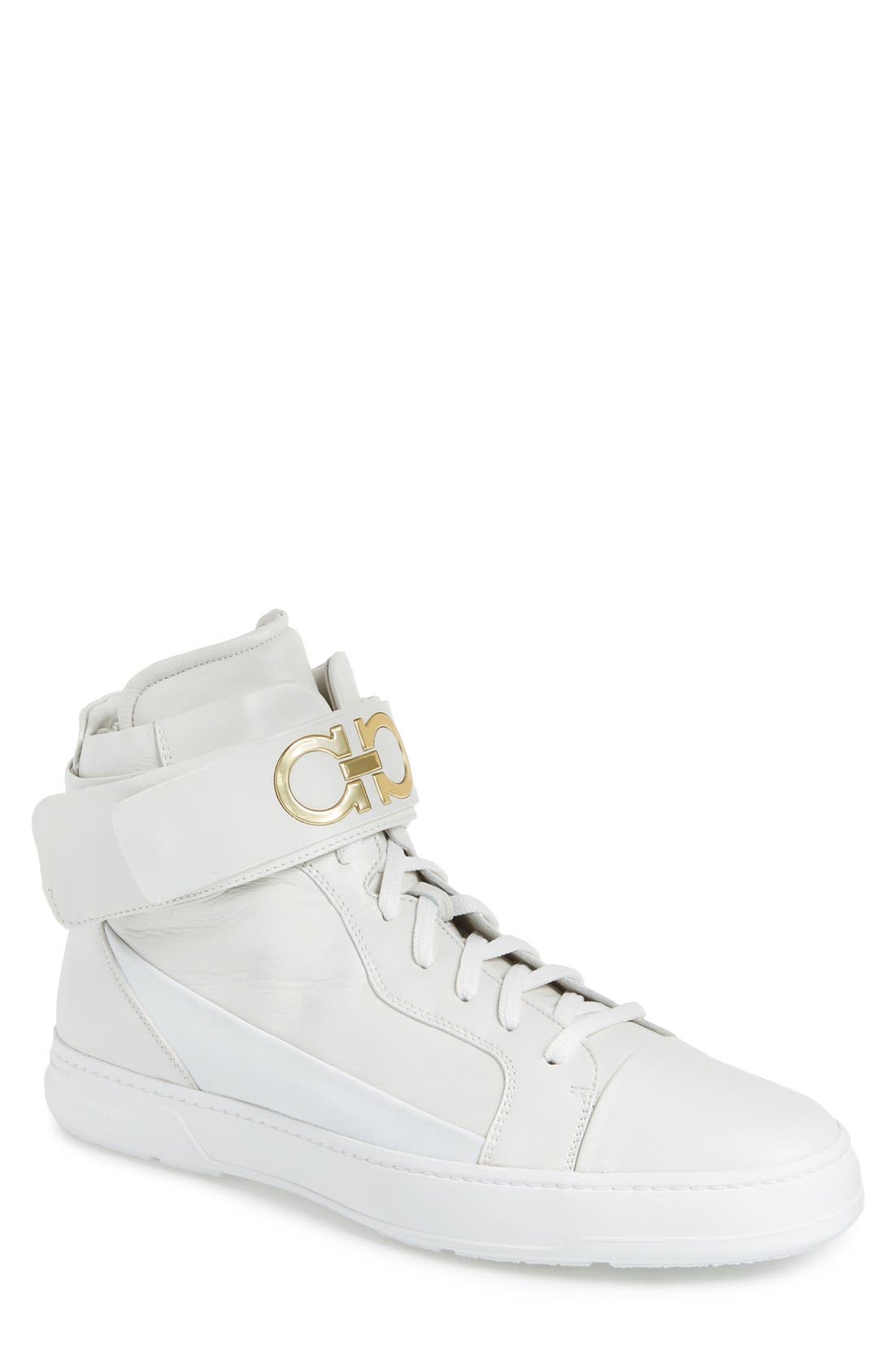 ferragamo mens high top sneakers