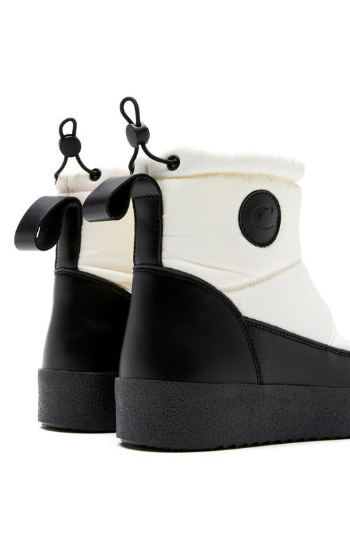 Shop La Canadienne Ethan Waterproof Quilted Bootie In White Leather