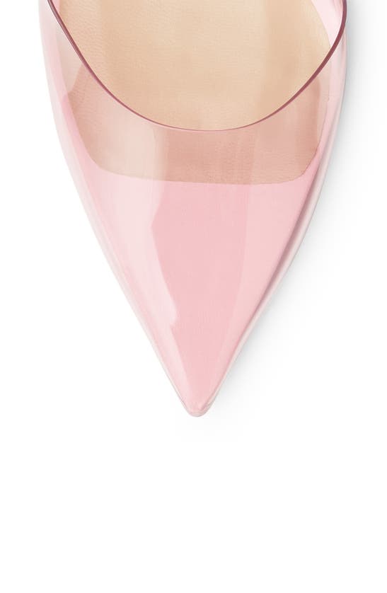 Stuart Weitzman Glam 100 Strap Pump In Light Pink/ Cotton Ca
