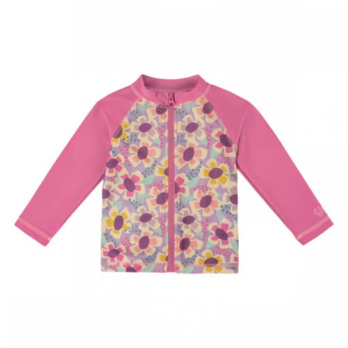 Uv Skinz Full Zip Rashguard In Vintage Bloom