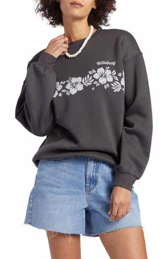 Billabong Ride In Pullover Sweatshirt - Women's Sweatshirts in Athletic  Grey