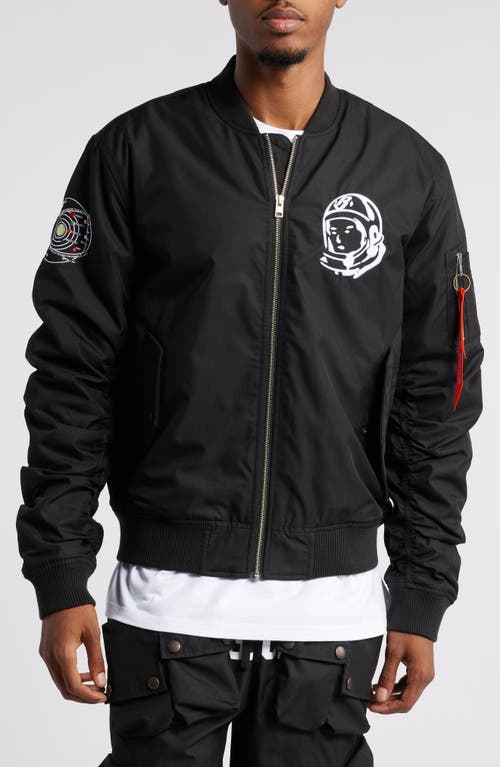 Shop Billionaire Boys Club Thero Embroidered Twill Bomber Jacket In Black