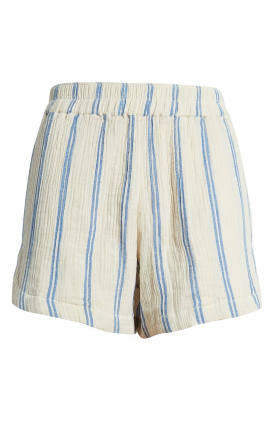 Shop Rip Curl Premium Surf Stripe Cotton Shorts In Blue