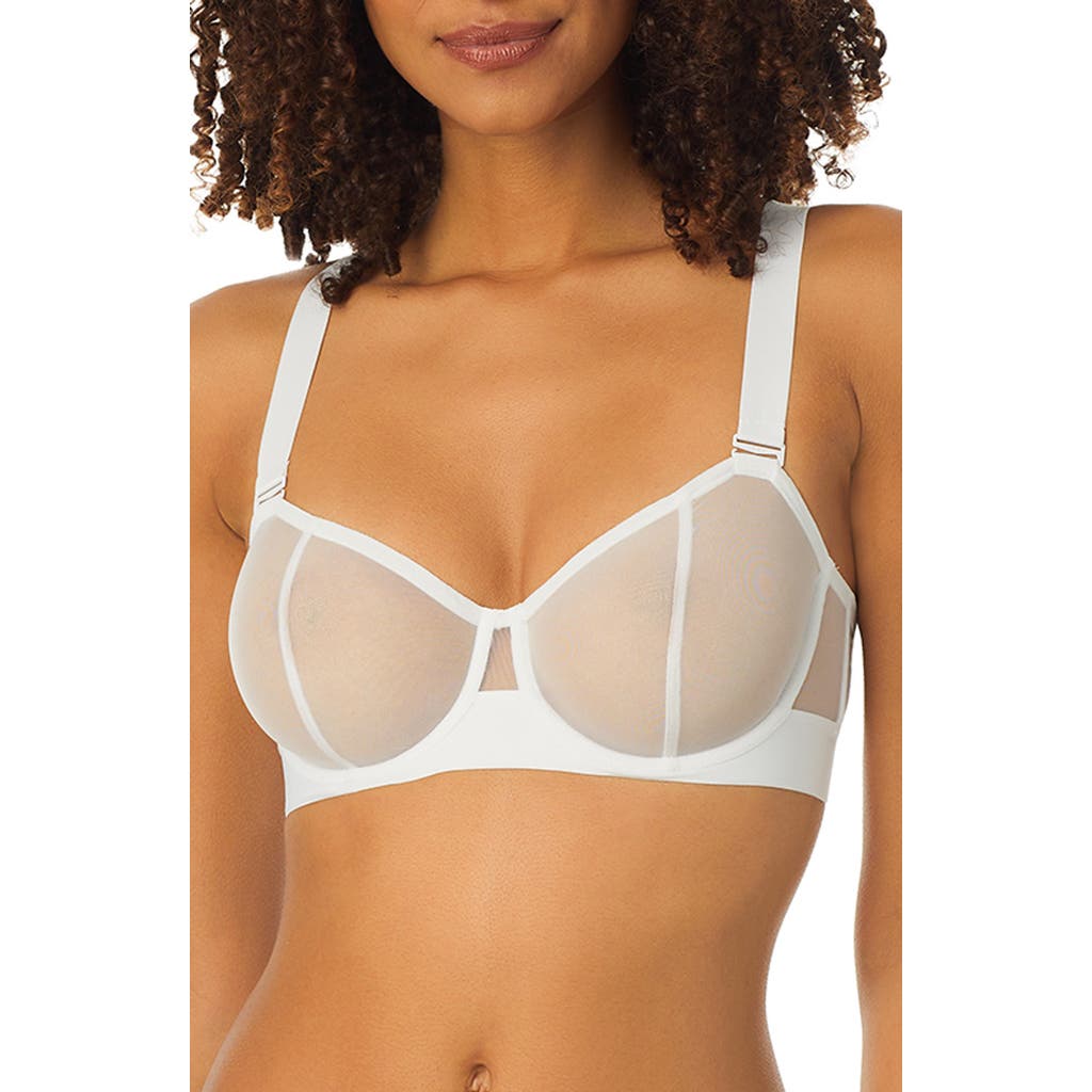 Dkny Sheers Convertible Bra In White